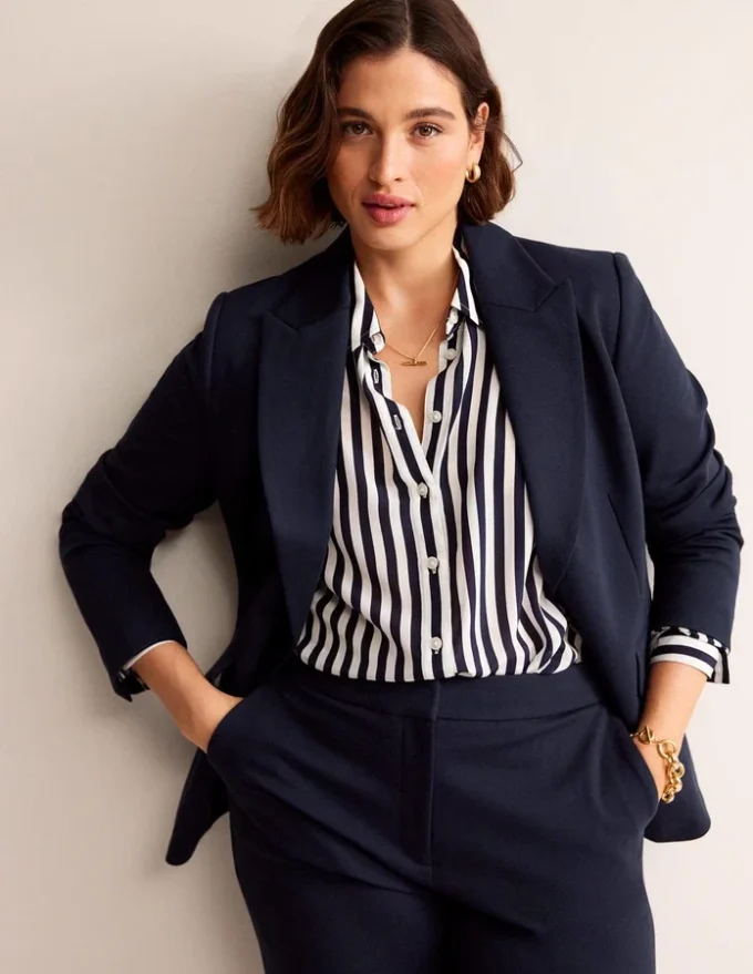 Marylebone Ponte Blazer Navy