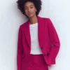 Marylebone Ponte Blazer Pomegranate