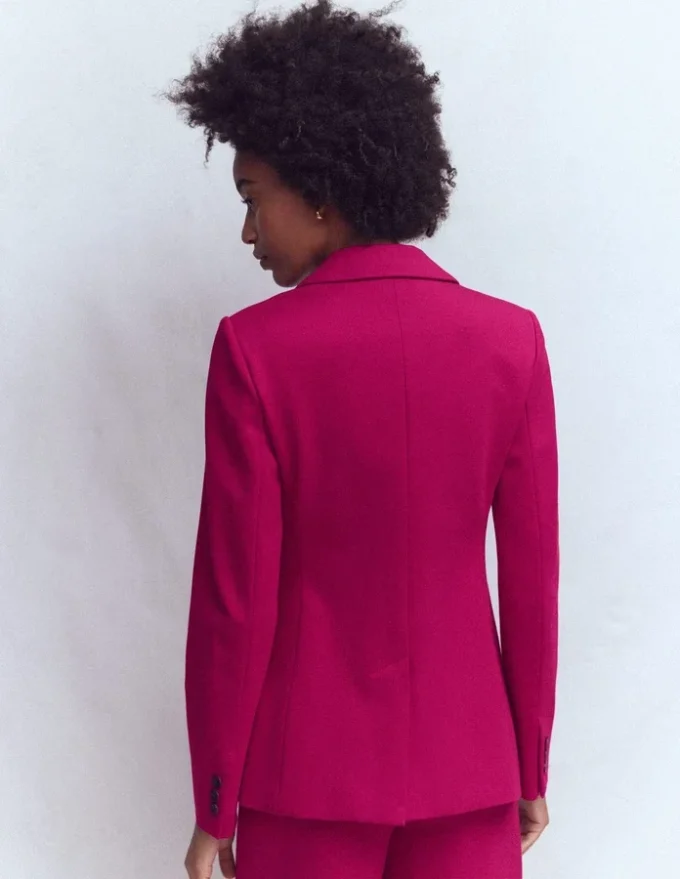 Marylebone Ponte Blazer Pomegranate