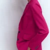 Marylebone Ponte Blazer Pomegranate