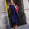 Mathilde Tie Waist Ponte Dress Navy Mathilde Tie Waist Ponte Dress Navy