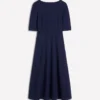 Mathilde Tie Waist Ponte Dress Navy Mathilde Tie Waist Ponte Dress Navy