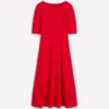 Mathilde Tie Waist Ponte Dress Spicy Red Mathilde Tie Waist Ponte Dress Spicy Red