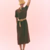 Mavis Midi Jersey Shirt Dress Bitter Chocolate Mavis Midi Jersey Shirt Dress Bitter Chocolate