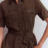 Mavis Midi Jersey Shirt Dress Bitter Chocolate Mavis Midi Jersey Shirt Dress Bitter Chocolate