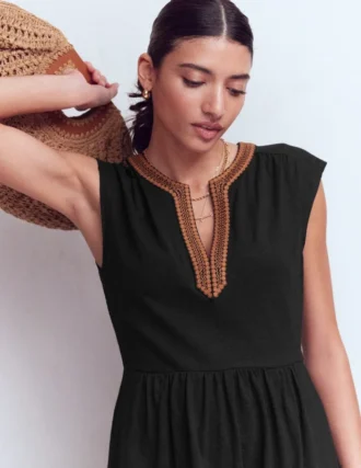 May Jersey Midi Dress Black