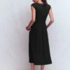 May Jersey Midi Dress Black May Jersey Midi Dress Black