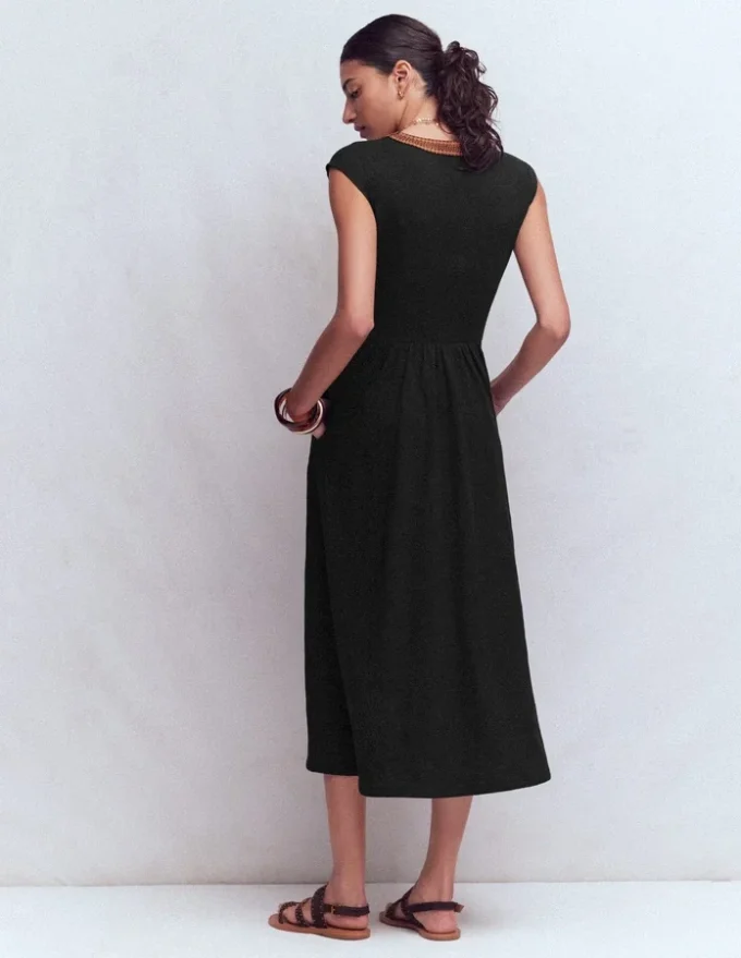 May Jersey Midi Dress Black May Jersey Midi Dress Black