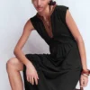 May Jersey Midi Dress Black May Jersey Midi Dress Black