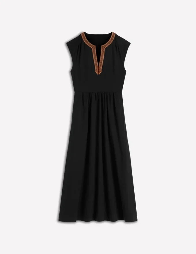 May Jersey Midi Dress Black May Jersey Midi Dress Black