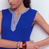 May Jersey Midi Dress Bright Blue May Jersey Midi Dress Bright Blue