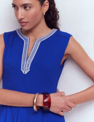 May Jersey Midi Dress Bright Blue