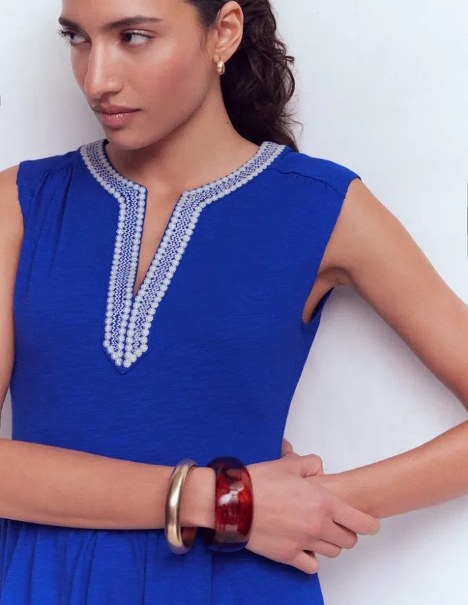 May Jersey Midi Dress Bright Blue May Jersey Midi Dress Bright Blue