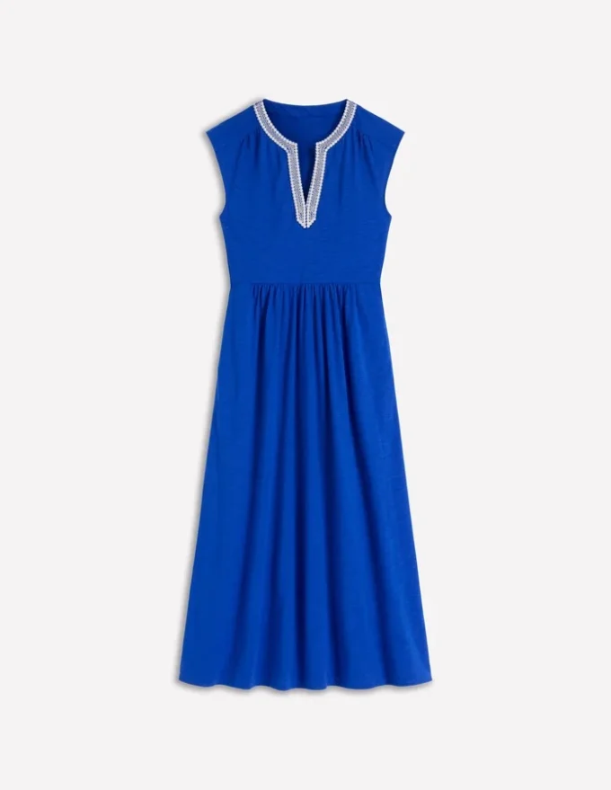 May Jersey Midi Dress Bright Blue May Jersey Midi Dress Bright Blue