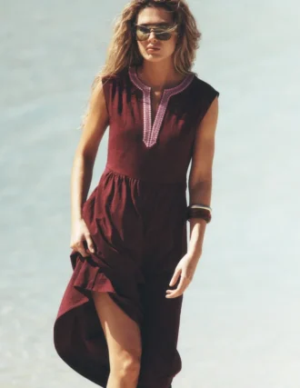 May Jersey Midi Dress Deep Wisteria