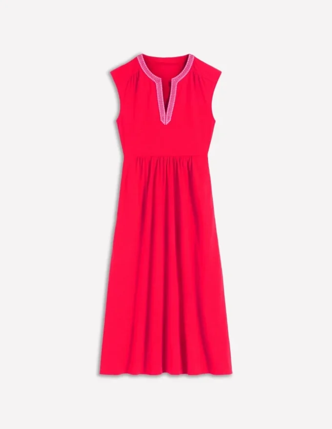 May Jersey Midi Dress Poppy Red May Jersey Midi Dress Poppy Red