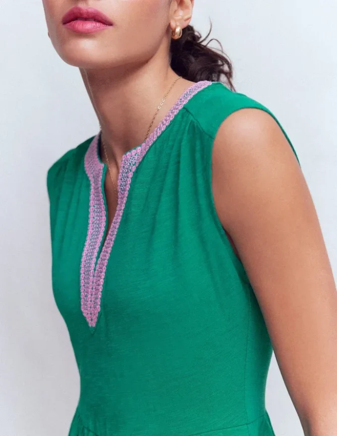 May Jersey Short Dress Deep Teal May Jersey Short Dress Deep Teal