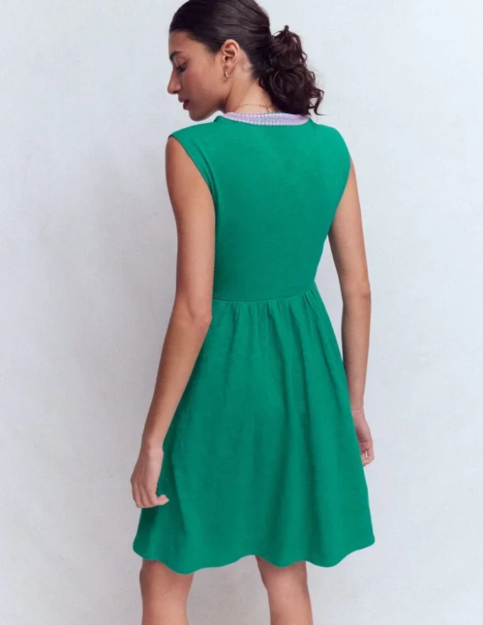 May Jersey Short Dress Deep Teal May Jersey Short Dress Deep Teal