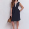 May Jersey Short Dress Navy May Jersey Short Dress Navy