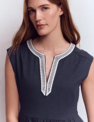 May Jersey Short Dress Navy
