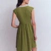 May Jersey Short Dress Olive May Jersey Short Dress Olive
