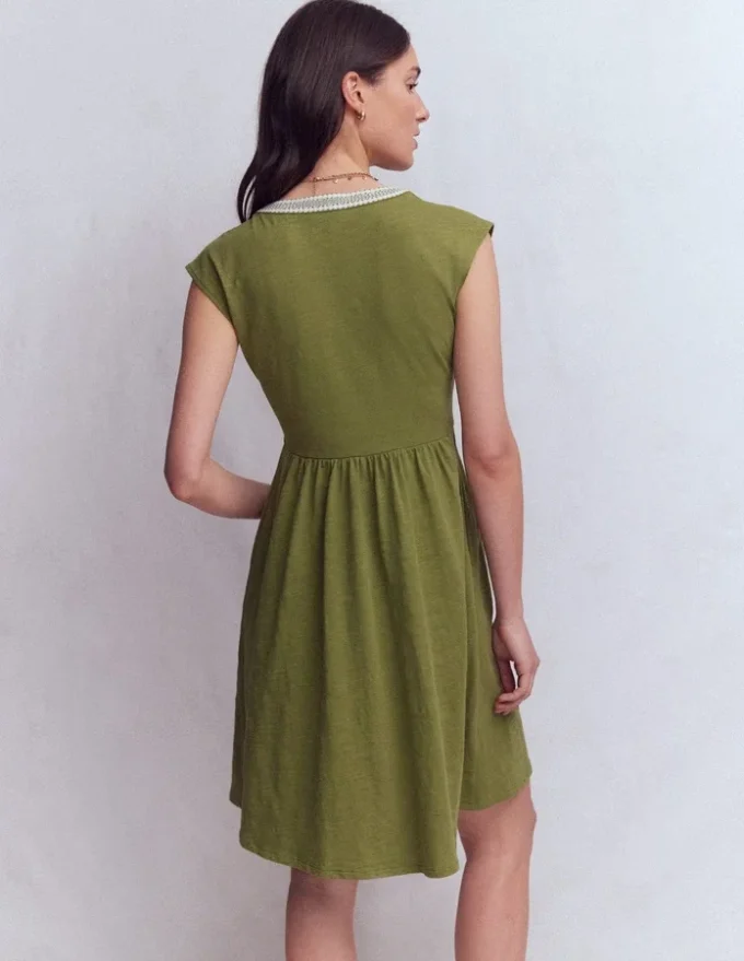 May Jersey Short Dress Olive May Jersey Short Dress Olive