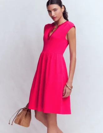 May Jersey Short Dress Opulent Pink