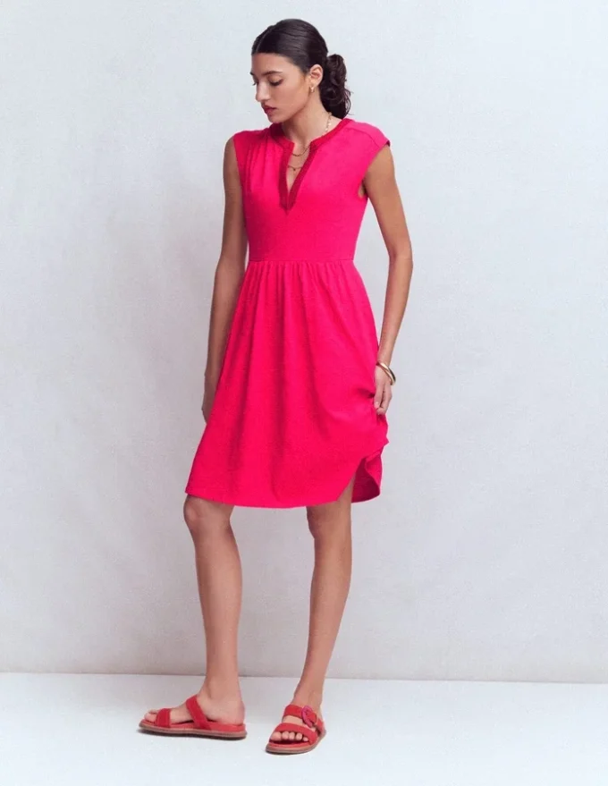 May Jersey Short Dress Opulent Pink May Jersey Short Dress Opulent Pink