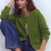 Maya Zip Up Jacket Herb Garden Maya Zip Up Jacket Herb Garden