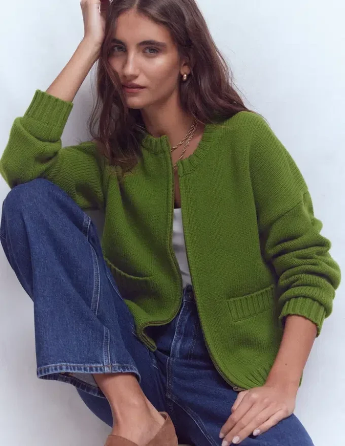 Maya Zip Up Jacket Herb Garden Maya Zip Up Jacket Herb Garden