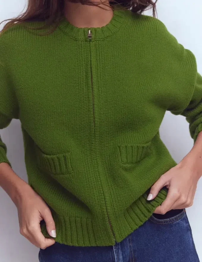 Maya Zip Up Jacket Herb Garden Maya Zip Up Jacket Herb Garden