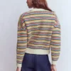 Maya Zip Up Jacket Ivory, Rainbow Maya Zip Up Jacket Ivory, Rainbow