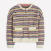 Maya Zip Up Jacket Ivory, Rainbow Maya Zip Up Jacket Ivory, Rainbow