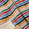 Maya Zip Up Jacket Ivory, Rainbow Maya Zip Up Jacket Ivory, Rainbow