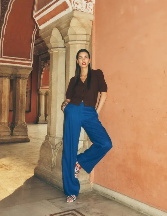 Mayfair Linen Pants Bright Blue Mayfair Linen Pants Bright Blue