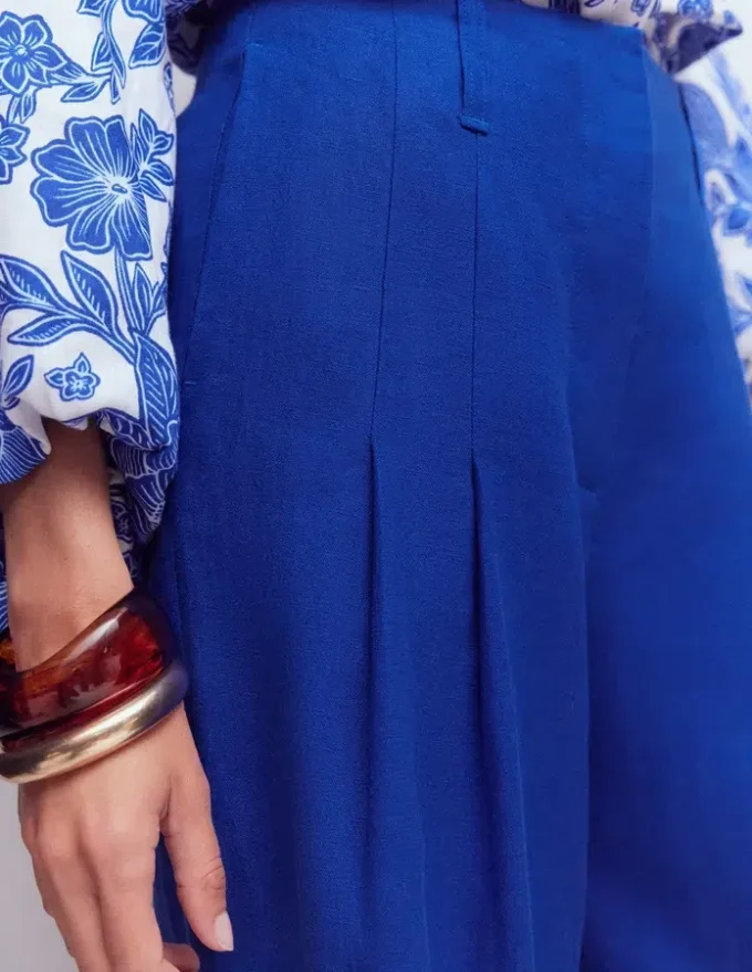 Mayfair Linen Pants Bright Blue Mayfair Linen Pants Bright Blue