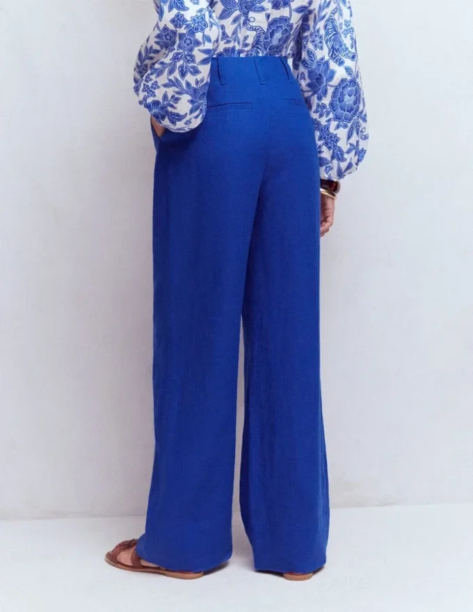Mayfair Linen Pants Bright Blue Mayfair Linen Pants Bright Blue