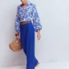 Mayfair Linen Pants Bright Blue Mayfair Linen Pants Bright Blue