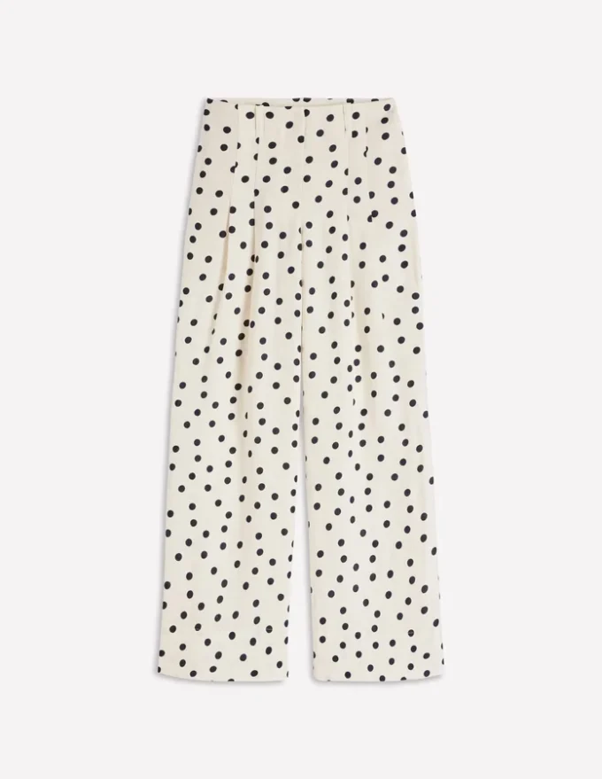 Mayfair Linen Pants Ivory, Painted Dot Mayfair Linen Pants Ivory, Painted Dot