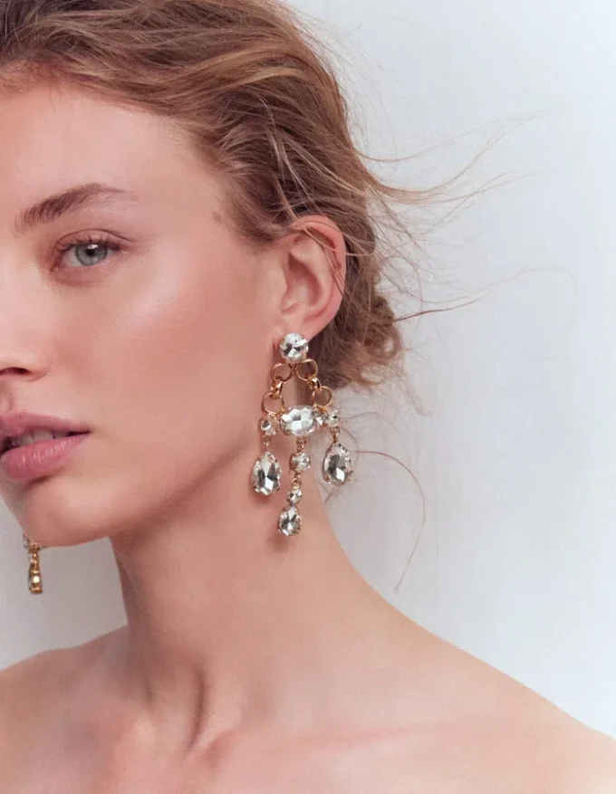Mega Jewel Earrings Clear Mega Jewel Earrings Clear