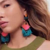 Mega Motif Earrings Multi Mega Motif Earrings Multi