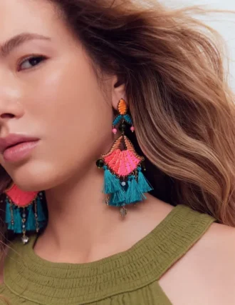 Mega Motif Earrings Multi