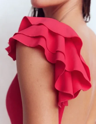 Mega Ruffle Swimsuit Rosy Mega Ruffle Swimsuit Rosy
