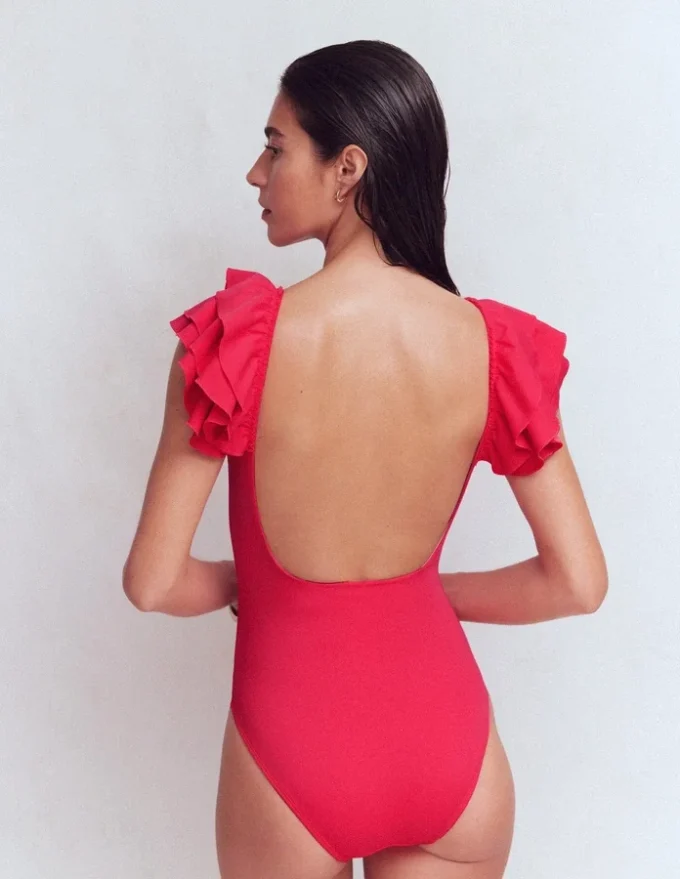 Mega Ruffle Swimsuit Rosy Mega Ruffle Swimsuit Rosy