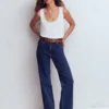 Metallic Trim Scoop Neck Vest White Metallic Trim Scoop Neck Vest White