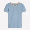 Metallic Trim T-Shirt French Blue Metallic Trim T-Shirt French Blue