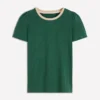Metallic Trim T-Shirt Trekking Green Metallic Trim T-Shirt Trekking Green