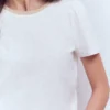 Metallic Trim T-Shirt White Metallic Trim T-Shirt White