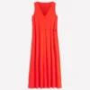 Mia V-neck Jersey Midi Dress Firecracker Red Mia V-neck Jersey Midi Dress Firecracker Red