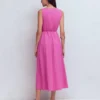 Mia V-neck Jersey Midi Dress Passion Flower Mia V-neck Jersey Midi Dress Passion Flower